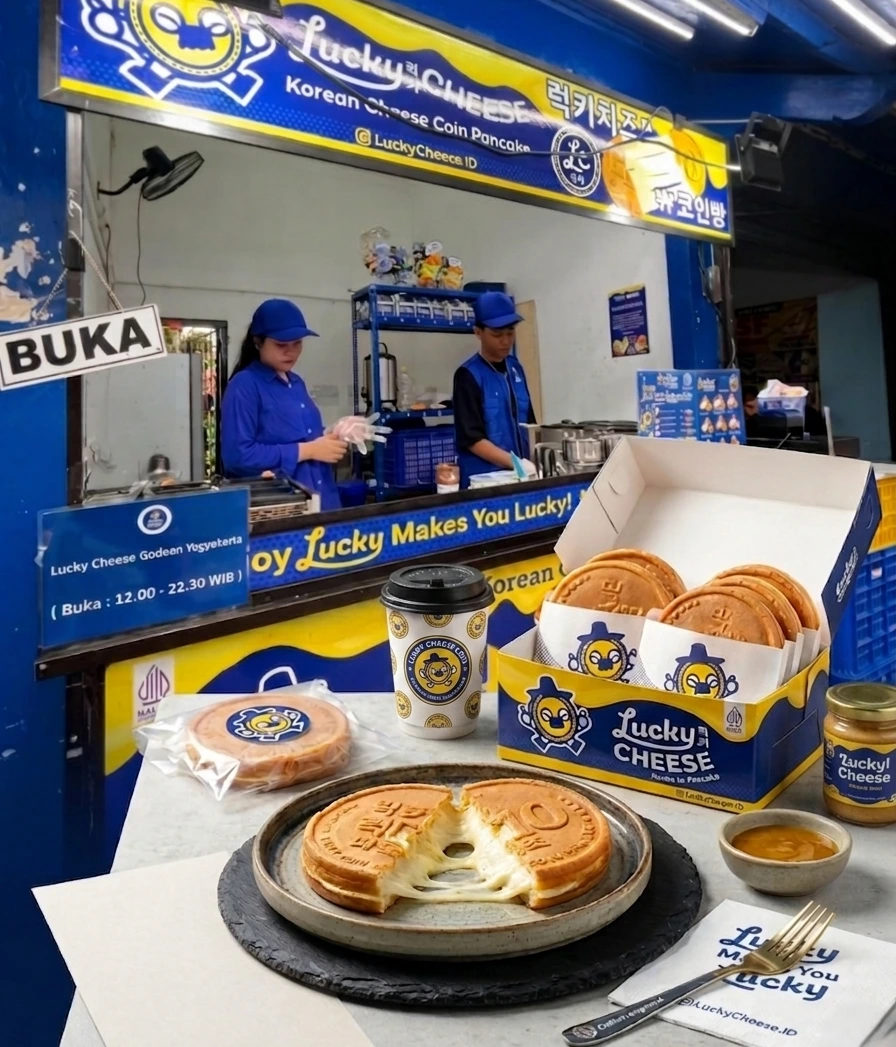 franchise kemitraan waralaba lucky cheese korean coin pancake