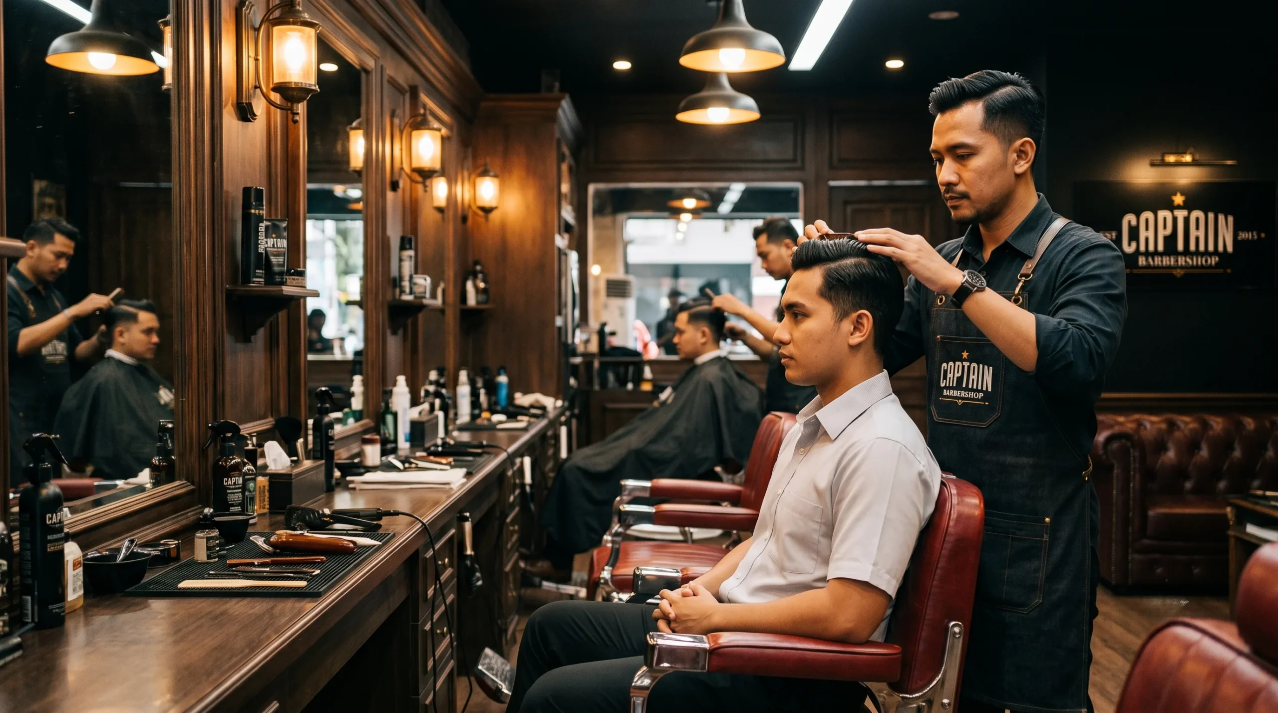 franchise kemitraan waralaba captain barbershop