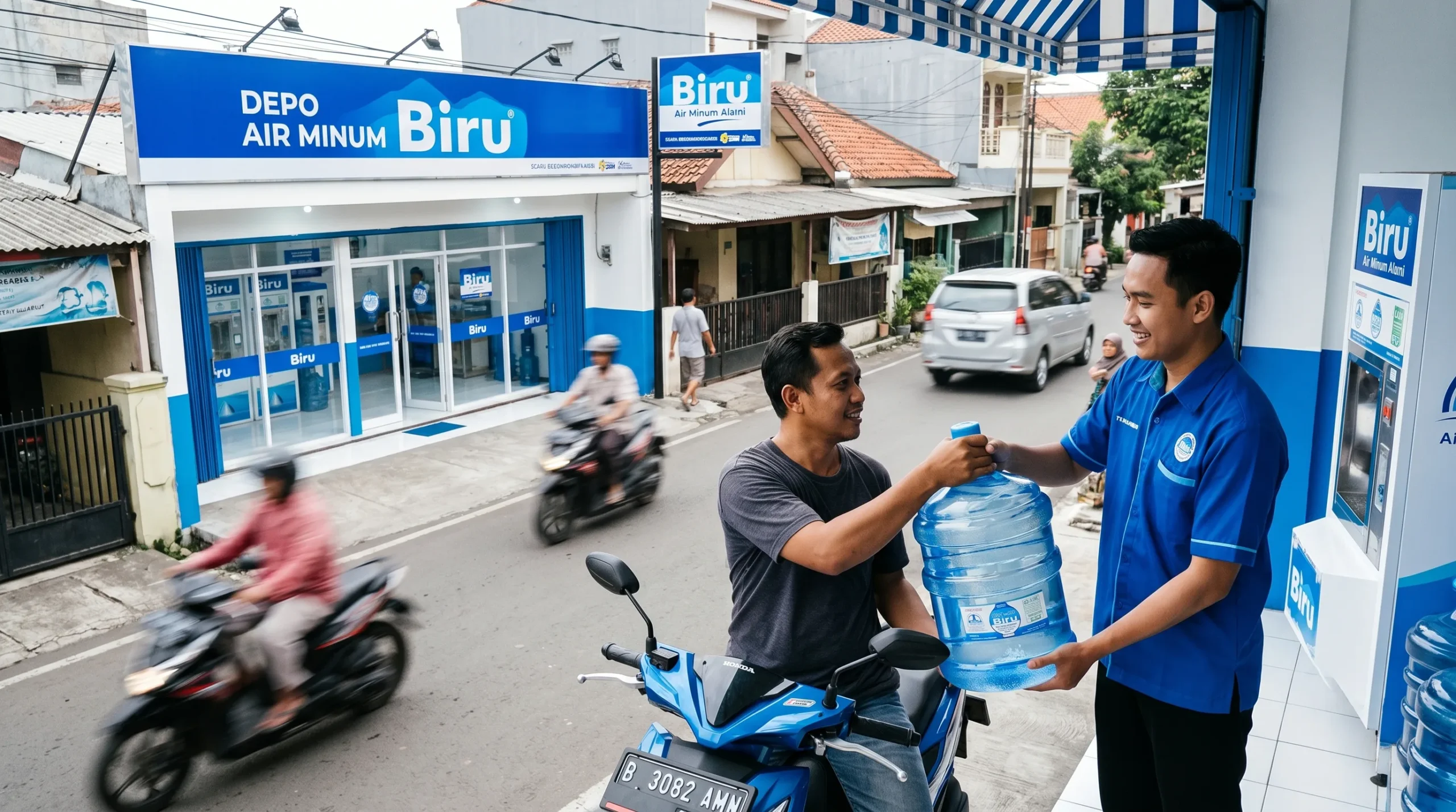 franchise kemitraan waralaba air minum isi ulang biru